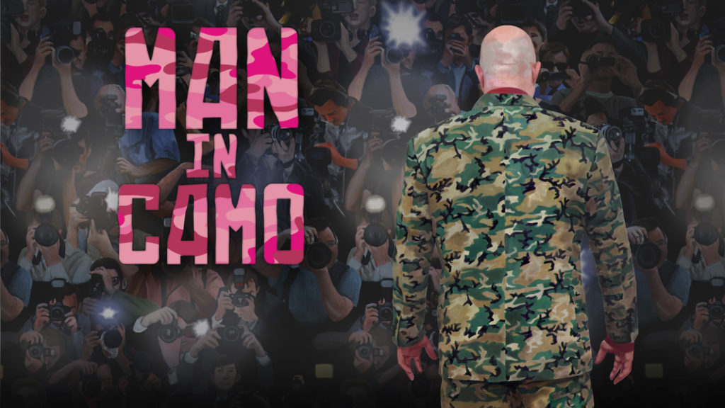 MAN IN CAMO banner